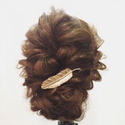 浴衣にピッタリ☆ロープ編みでまとめ髪　ヘアアレンジ　ミディアムヘア