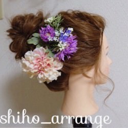 毛量が多い人向けおだんごアレンジ☆　ヘアアレンジ　ロングヘア