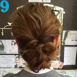 くるりんぱ×三つ編みでお団子アレンジ　ヘアアレンジ　ロングヘア