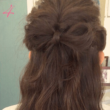 アレンジスティックで簡単にできる♪お手軽リボンヘアアレンジ1