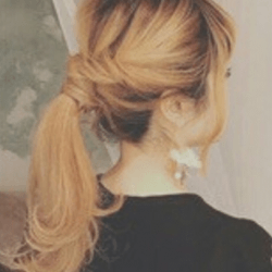 大人かわいい♡ポニーテールアレンジ　ヘアアレンジ　ロングヘア