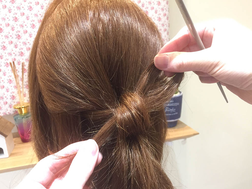 地毛でつくる！リボンヘアでおしゃれ度アップ7