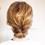 簡単☆くるりんぱで凝って見えるお団子アレンジ　ヘアアレンジ　ミディアムヘア