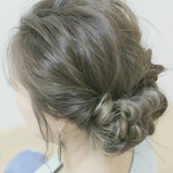 外国人風♪ギブソンタック ヘアアレンジ ロングヘア