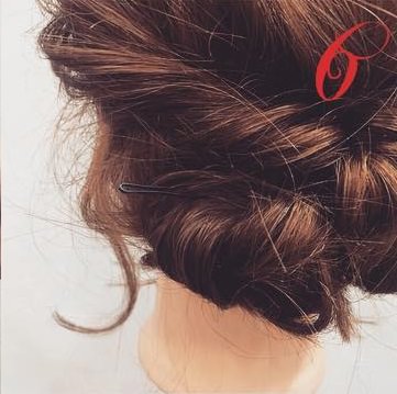 ギブソンタック風♪上品ヘアスタイル6