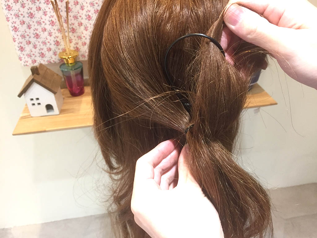 地毛でつくる！リボンヘアでおしゃれ度アップ3