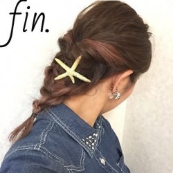 一人で簡単☆キュートな編み下ろしアレンジ ヘアアレンジ ミディアムヘア