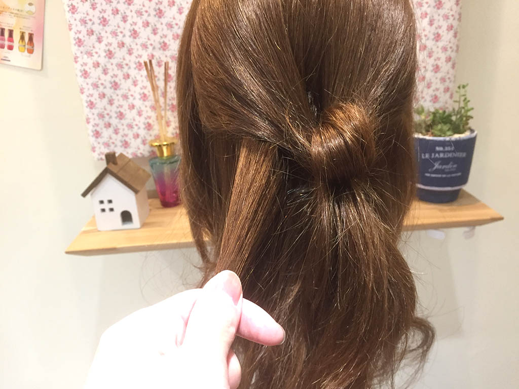 地毛でつくる！リボンヘアでおしゃれ度アップ6