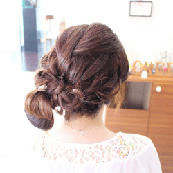 パーティで注目度No.1♪華やかリボンアップヘア ヘアアレンジ ロングヘア