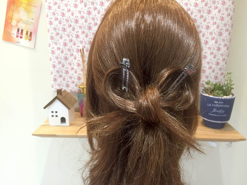 地毛でつくる！リボンヘアでおしゃれ度アップ8