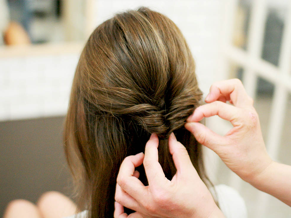 華やかパーティアップスタイル ヘアレシピ 頭美人