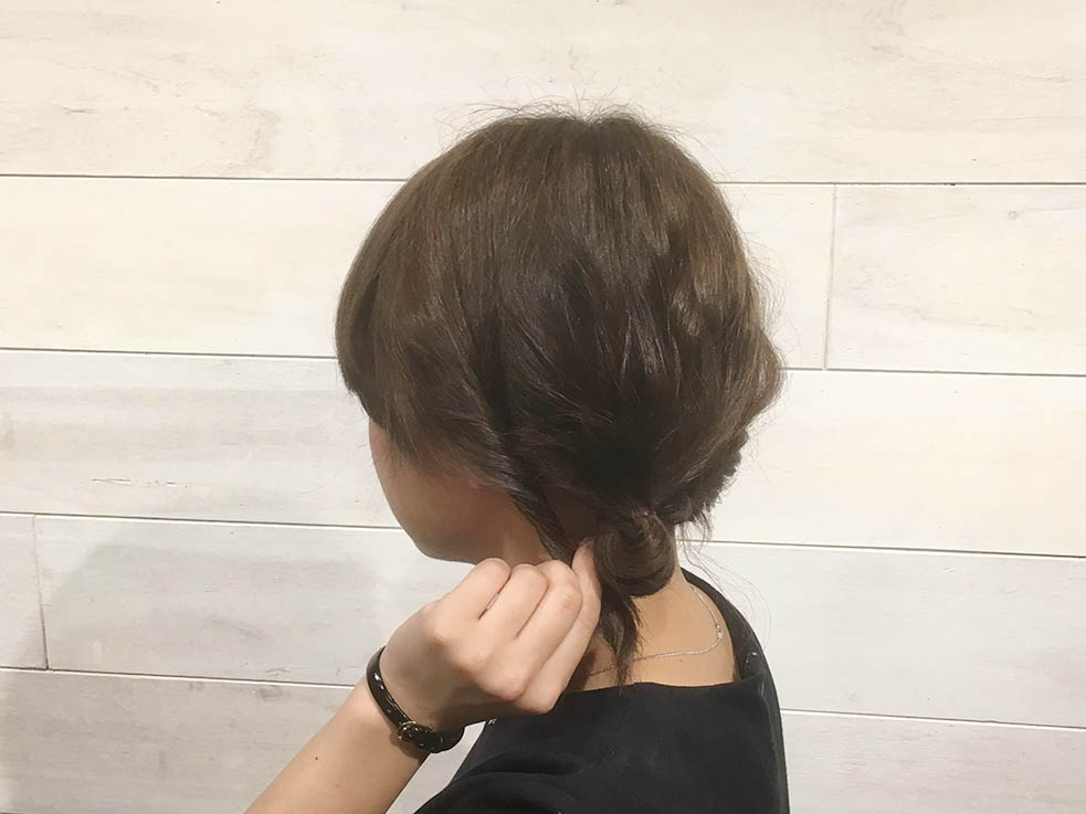 あえて無造作に！メッシーバン風簡単アレンジ5