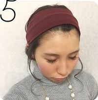 お洒落女子必見！ターバンの簡単アレンジ☆5