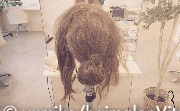 シンプルかわいいヘアアレンジ♪3