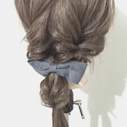 くるりんぱで簡単アレンジ☆　ヘアアレンジ　ロングヘア