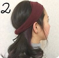 お洒落女子必見！ターバンの簡単アレンジ☆2