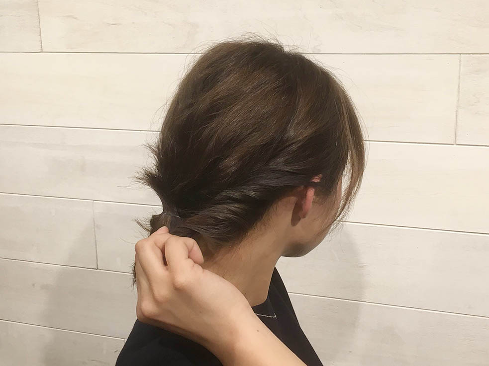 あえて無造作に！メッシーバン風簡単アレンジ4