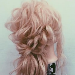 波巻きでつくる華やかハーフアップ♡　ヘアアレンジ　ロングヘア