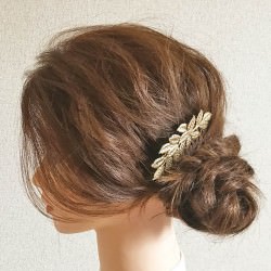 しとやかシニヨンヘアの作り方☆　ヘアアレンジ　ミディアムヘア