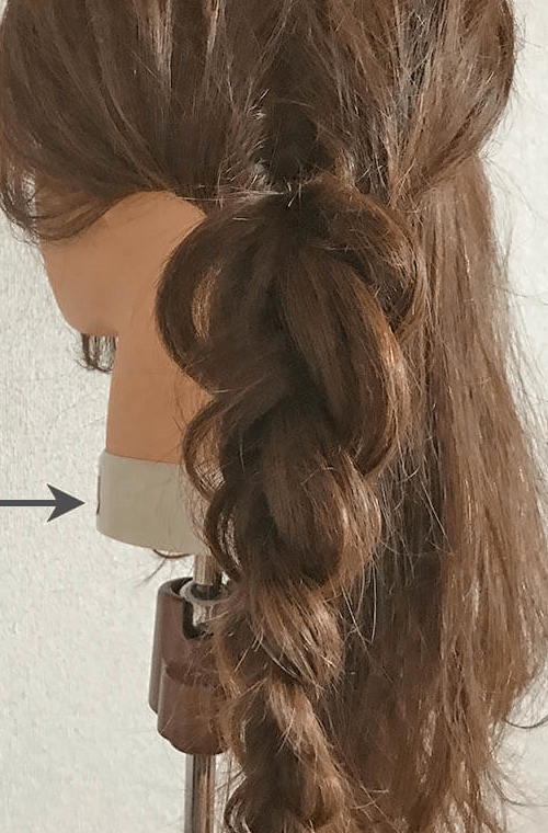 しとやかシニヨンヘアの作り方☆4