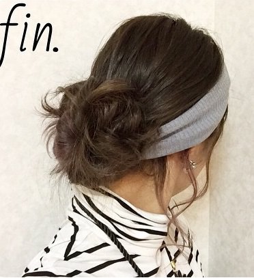 ターバンでおしゃれに☆簡単お団子ヘアTOP