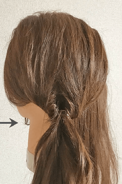 しとやかシニヨンヘアの作り方☆3