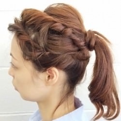 ガラリとイメチェン！ポニーテール　ヘアアレンジ　ミディアムヘア