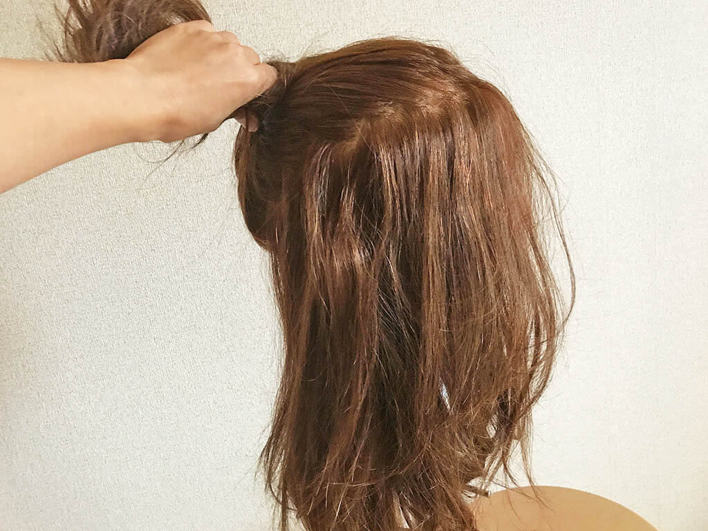 しとやかシニヨンヘアの作り方☆2