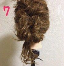 ルーズさがオシャレ☆ふんわりした大人っぽい編み込みメッシーバン☆7