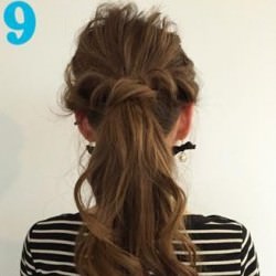 やっぱり可愛い♪シンプルポニーテール ヘアアレンジ ミディアムヘア