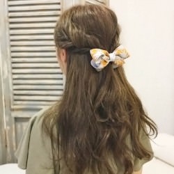 くるりんぱで華やかに！誰でも出来るハーフアップアレンジ　ヘアアレンジ　ロングヘア