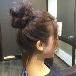 カジュアルメッシーバン☆ ヘアアレンジ ミディアムヘア