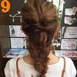 上品×カジュアル☆三つ編みアレンジ ヘアアレンジ ロングヘア