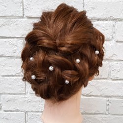 ミディアムヘアにオススメ♪パーティでしたいまとめ髪アレンジ　ヘアアレンジ　ミディアムヘア