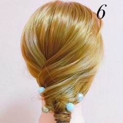 超シンプル大人ローポニー　ヘアアレンジ　ロングヘア