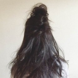 学生さんにおすすめ☆黒髪にぴったりのお団子ハーフアップ　ヘアアレンジ　ロングヘア