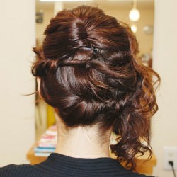 大人可愛い上品サイドアップアレンジ☆記念日デートにも ヘアアレンジ ロングヘア