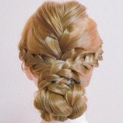 セルフパーティーアレンジの決定版!華やかまとめ髪 ヘアアレンジ ロングヘア