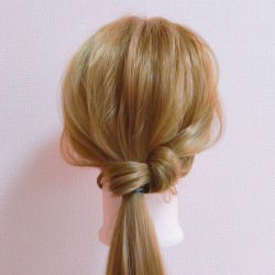 いつものひとつ結びを簡単可愛くイメチェン ヘアアレンジ ロングヘア