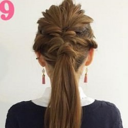 巻かなくても出来る!時短ローポニテ☆　ヘアアレンジ　ロングヘア