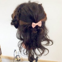 王道の清楚系女子♡デートにおすすめハーフアップ☆ ヘアアレンジ ロングヘア