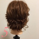 ボブヘアでも簡単！海外セレブ風ギブソンタック☆5