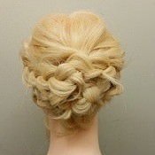 結婚式で使える☆編み込みアップスタイル ヘアアレンジ ロングヘア