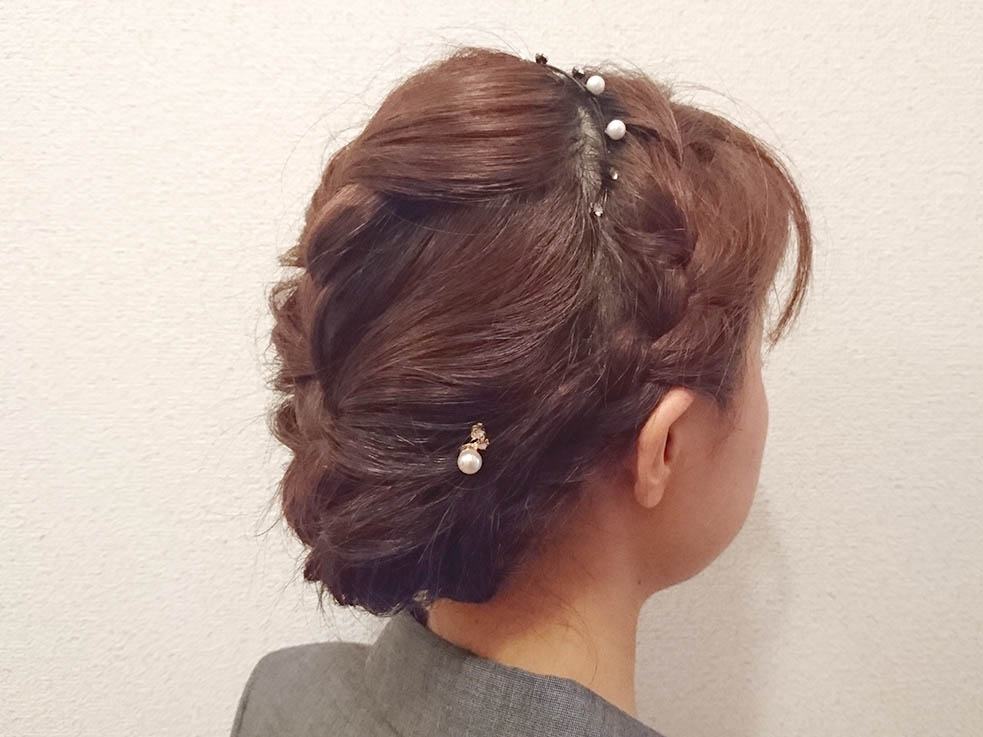 コテ無しで！シンプルアップヘアtop