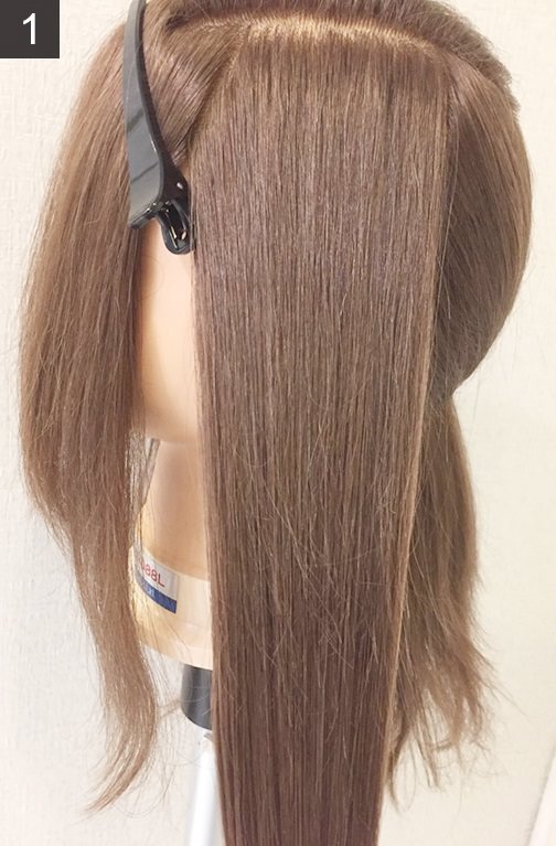 ヘアアレンジの超基本！三つ編みの編み方１