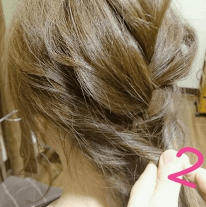 簡単ラフ！三つ編みヘアアレンジ2