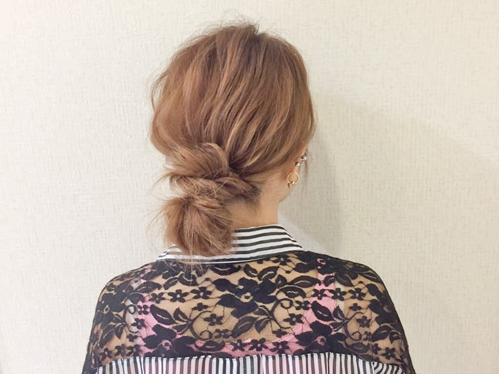 大人かわいい♡無造作お団子ヘアTOP