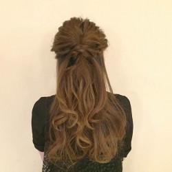 超簡単！カジュアルな愛されハーフアップ♡　ヘアアレンジ　ロングヘア