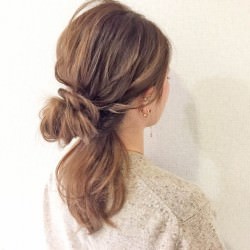 テクニック要らず♡ゆるお団子アレンジ　ヘアアレンジ　ロングヘア