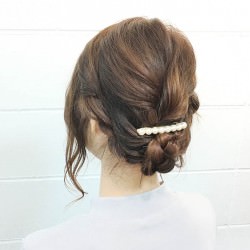 5分で完成！編み込み×ロープ編みでできる簡単キレイめヘアアレンジ！　ヘアアレンジ　ロングヘア
